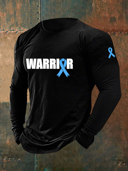 Men's Prostate Cancer Awareness Print Casual T-Shirt