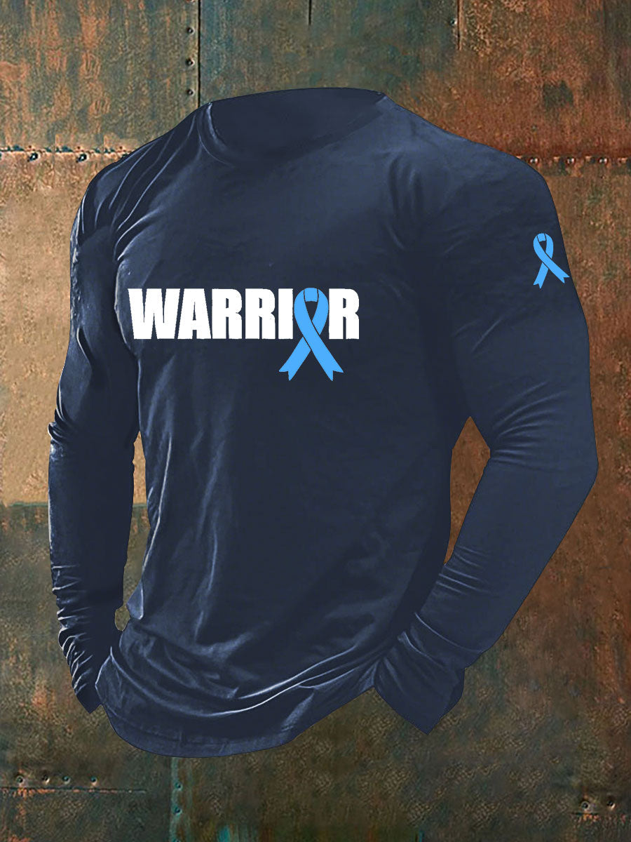 Men's Prostate Cancer Awareness Print Casual T-Shirt