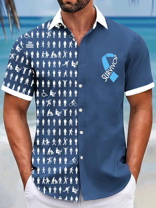 men's prostate cancer body figure shirts