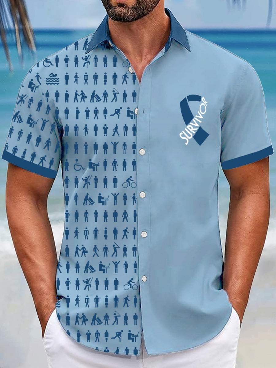 men's prostate cancer body figure shirts