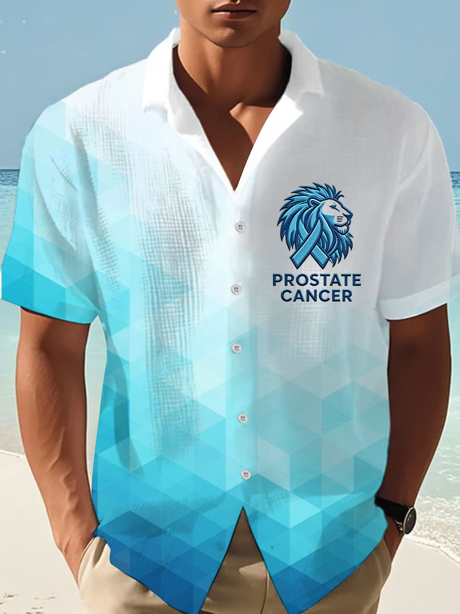Men's Prostate Cancer Awareness Waffle Shirt