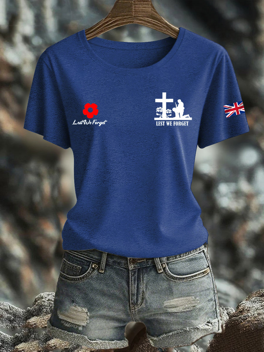 Women's British Veteran Iron On Short Sleeve T-Shirt