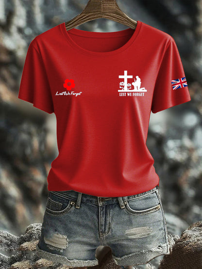 Women's British Veteran Iron On Short Sleeve T-Shirt