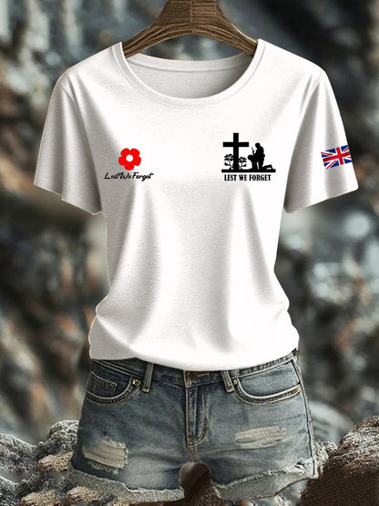 Women's British Veteran Iron On Short Sleeve T-Shirt