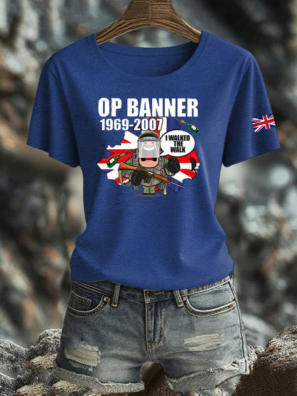 Women's British Veteran Iron On Short Sleeve T-Shirt