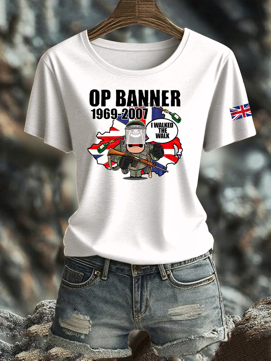 Women's British Veteran Iron On Short Sleeve T-Shirt