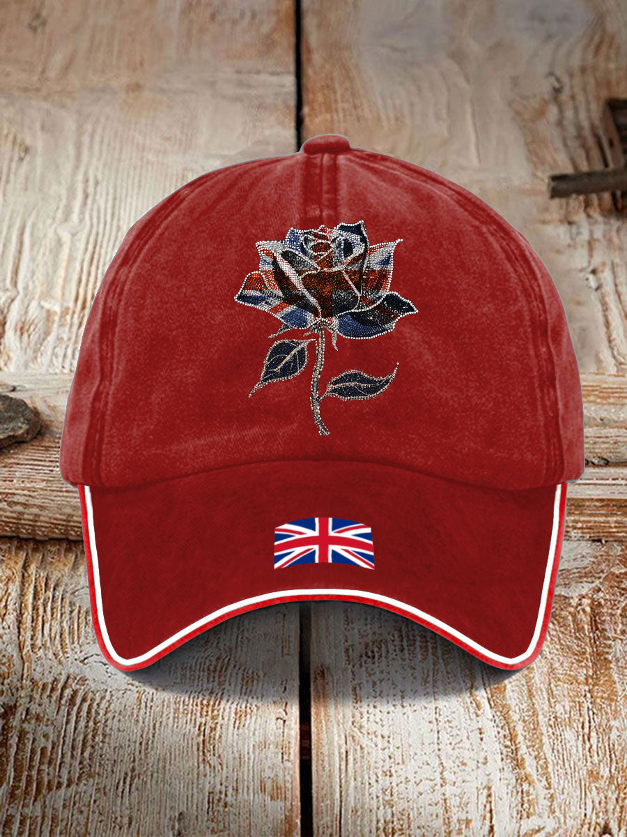 Unisex UK Flag Art Printed Hat