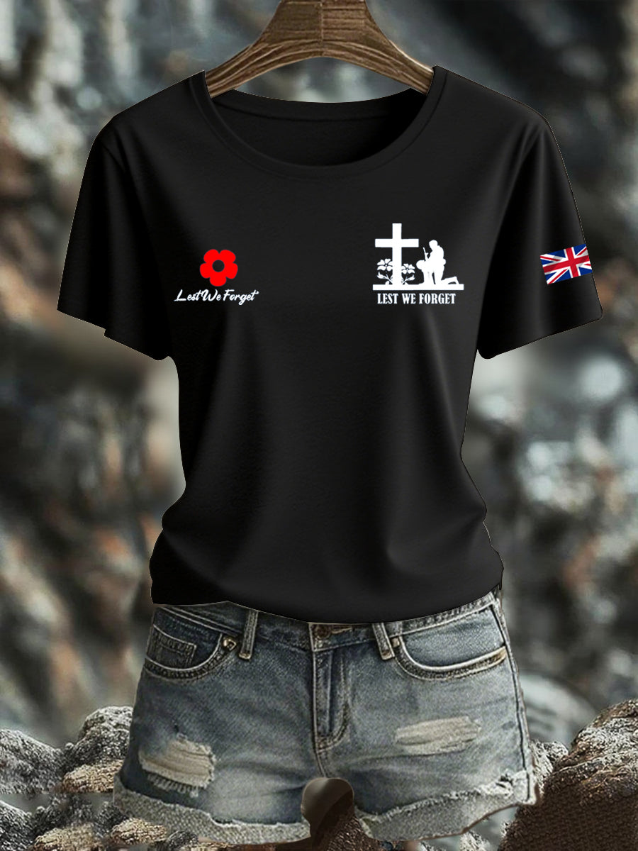 Women's British Veteran Iron On Short Sleeve T-Shirt