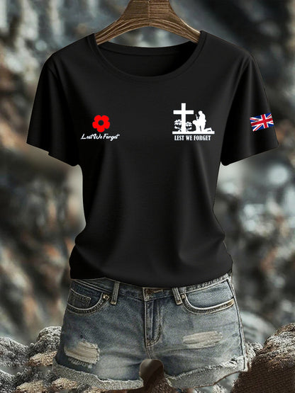 Women's British Veteran Iron On Short Sleeve T-Shirt