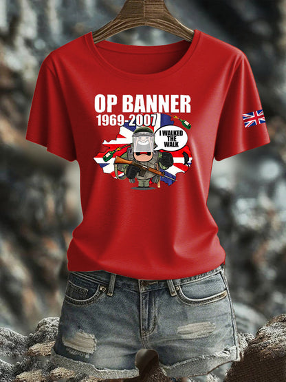 Women's British Veteran Iron On Short Sleeve T-Shirt