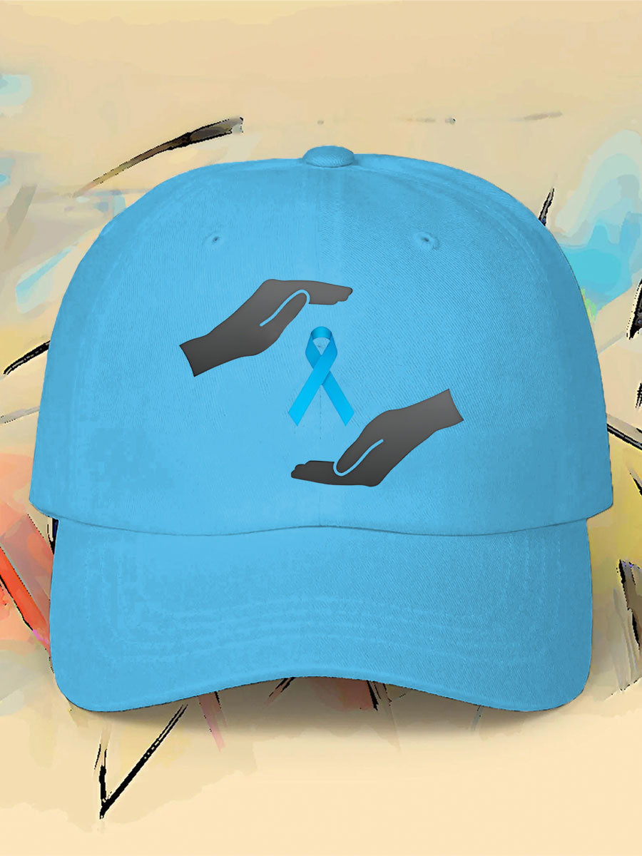 Prostate cancer blue ribbon neutral hats