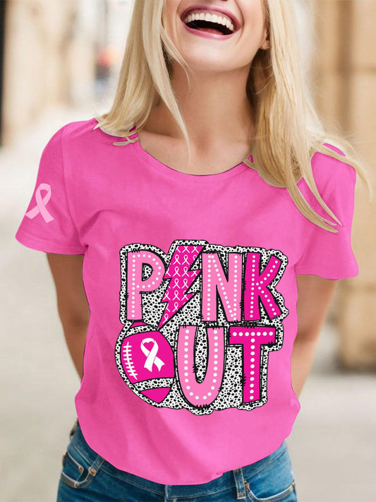 Women's Breast Cancer Awareness Rugby T-Shirts