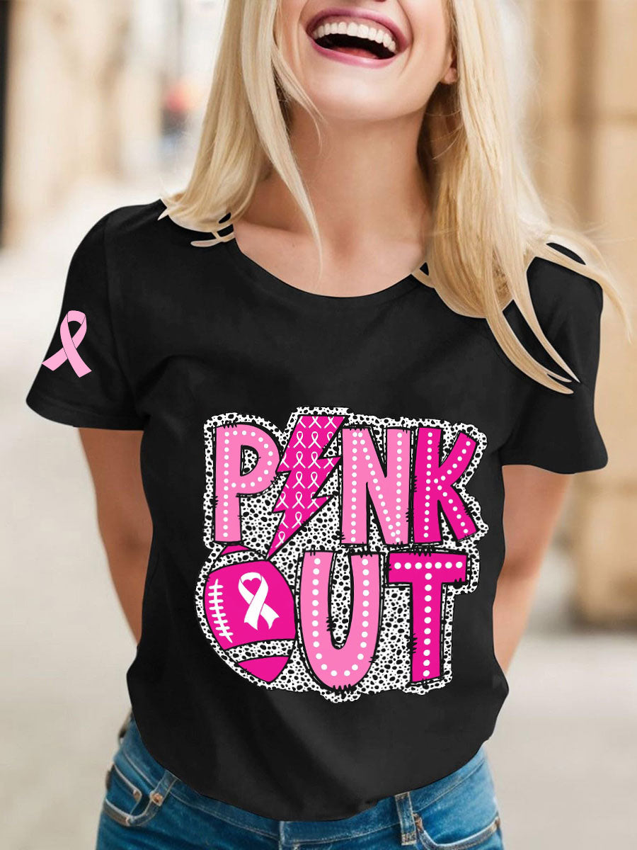 Women's Breast Cancer Awareness Rugby T-Shirts
