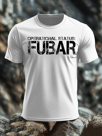 Men's Veteran imitation cotton short-sleeved T-shirt