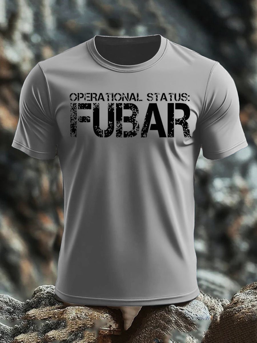 Men's Veteran imitation cotton short-sleeved T-shirt