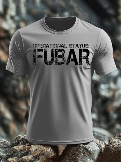 Men's Veteran imitation cotton short-sleeved T-shirt