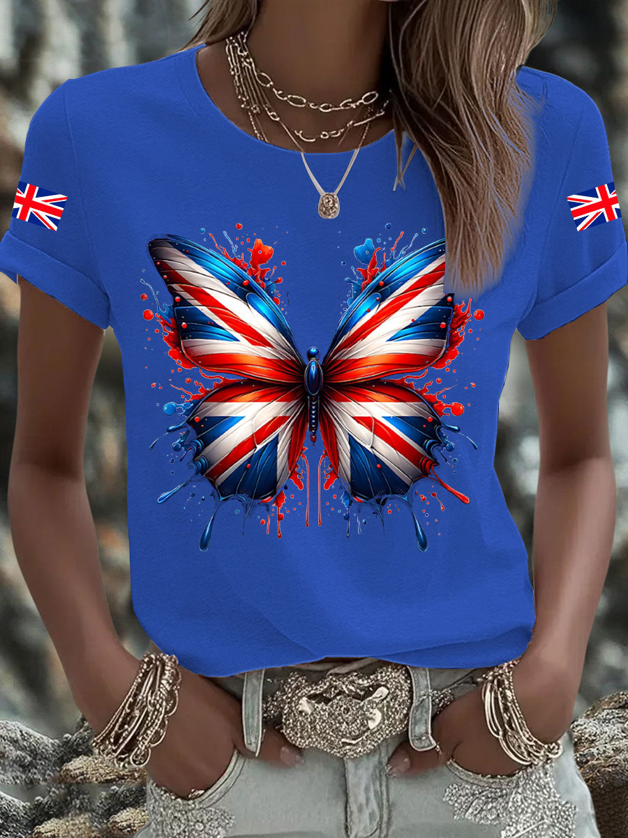 Men's UK Flag Printed T-shirt