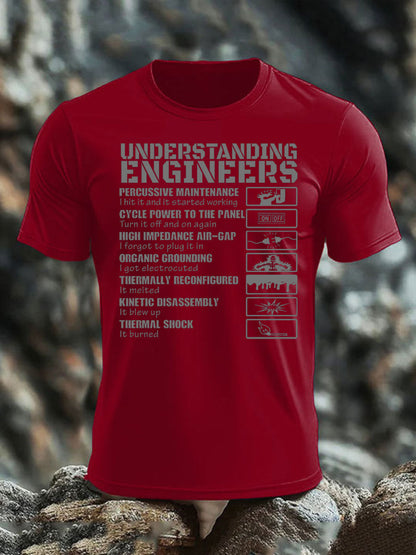 Men's British Veteran imitation cotton short-sleeved T-shirt