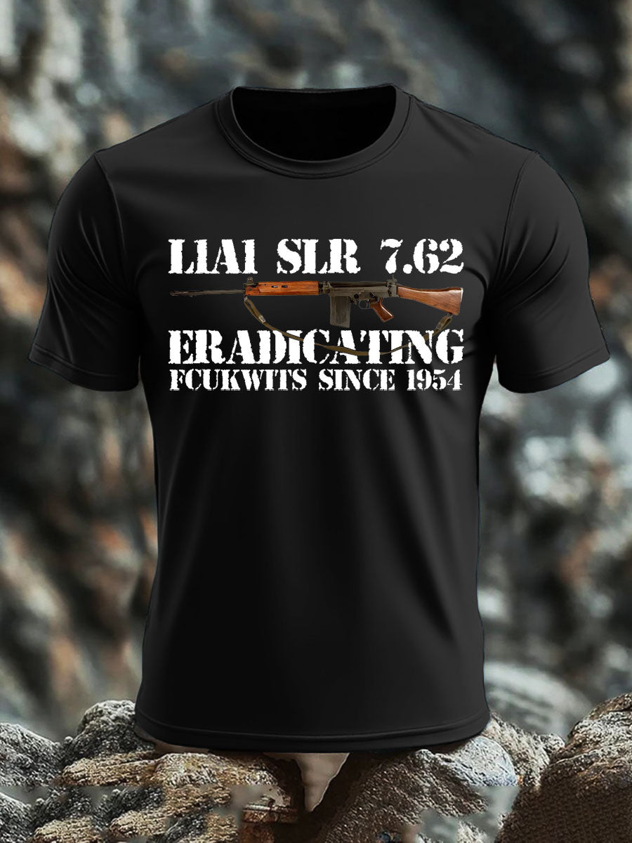 Men's British Veteran imitation cotton short-sleeved T-shirt