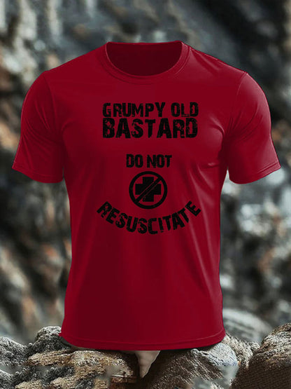 Men's British Veteran imitation cotton short-sleeved T-shirt