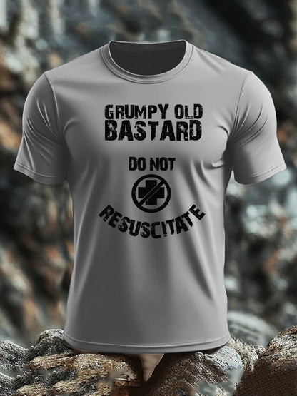 Men's British Veteran imitation cotton short-sleeved T-shirt