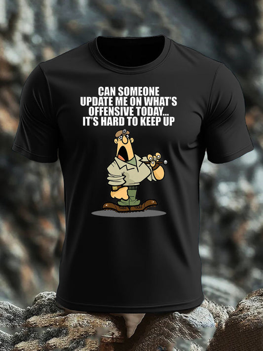 Men's British Veteran imitation cotton short-sleeved T-shirt