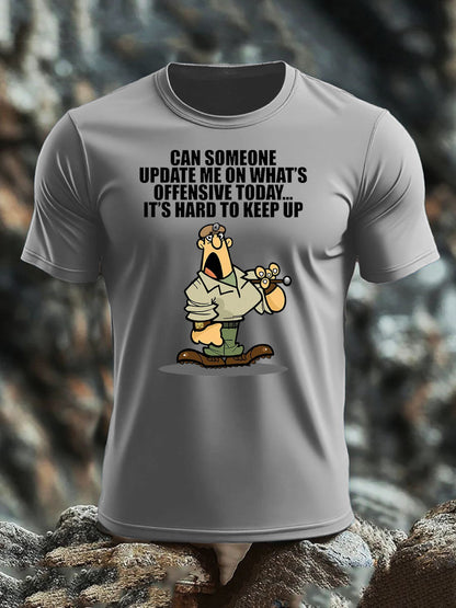 Men's British Veteran imitation cotton short-sleeved T-shirt