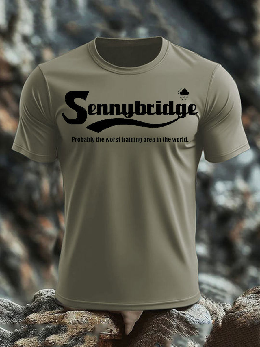 Men's British Veteran imitation cotton short-sleeved T-shirt