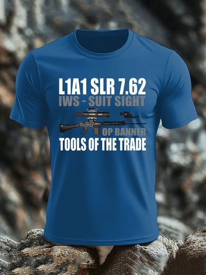 Men's British Veteran imitation cotton short-sleeved T-shirt