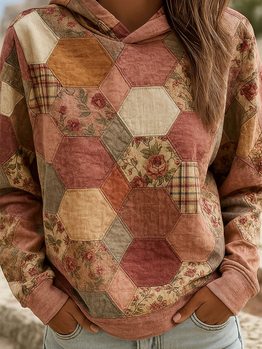 Women's Breast Cancer Awareness Flowers Sweatshirt