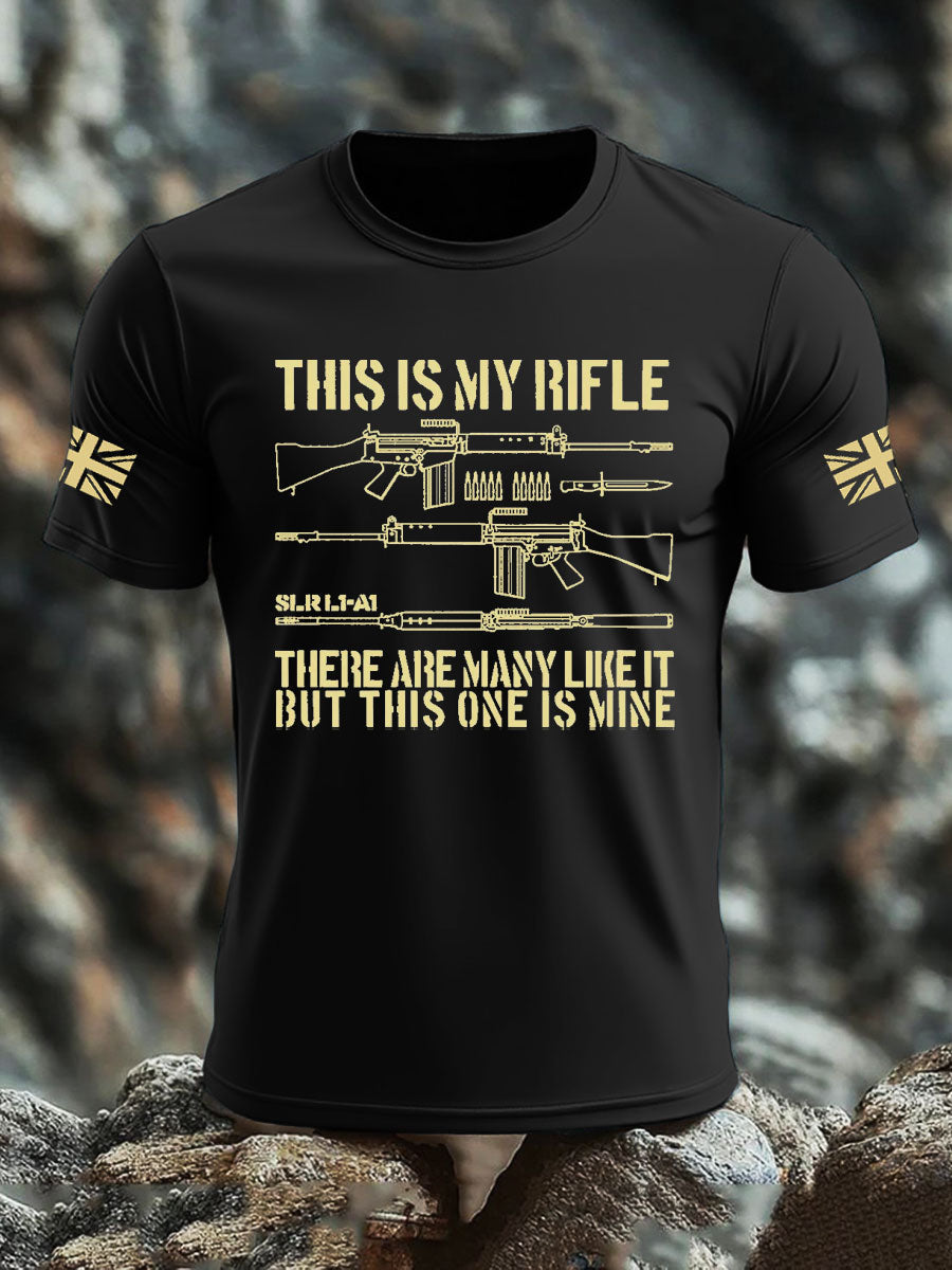 Men's British Veteran imitation cotton short-sleeved T-shirt