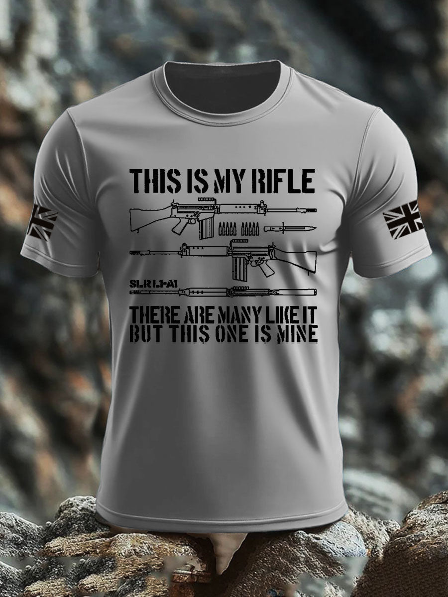 Men's British Veteran imitation cotton short-sleeved T-shirt