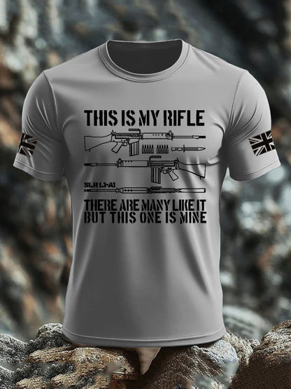 Men's British Veteran imitation cotton short-sleeved T-shirt