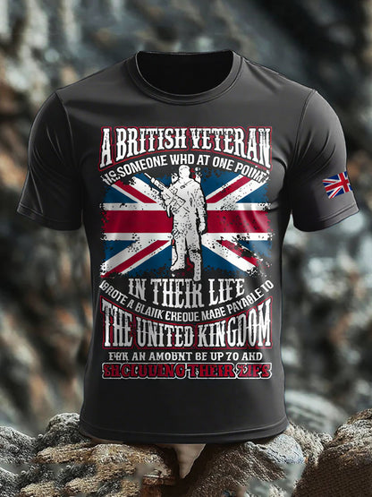 Men's British Veteran short sleeves t-shirt