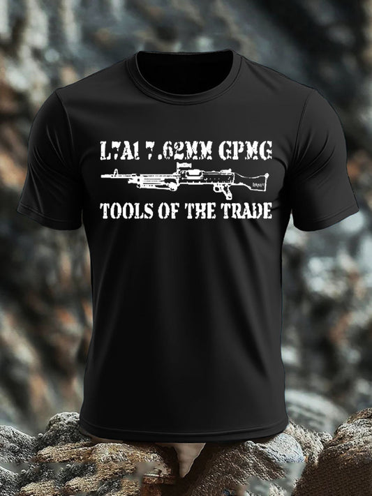 Men's British Veteran imitation cotton short-sleeved T-shirt