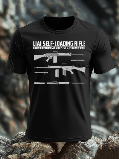 Men's British Veteran imitation cotton short-sleeved T-shirt