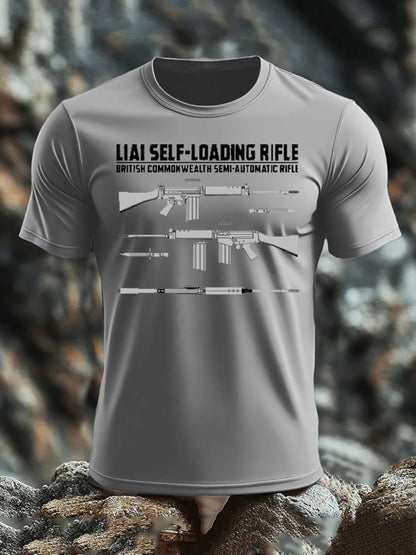 Men's British Veteran imitation cotton short-sleeved T-shirt