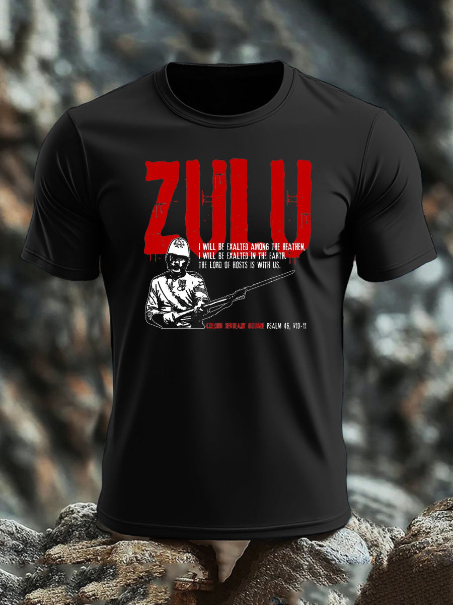 Men's British Veteran imitation cotton short-sleeved T-shirt