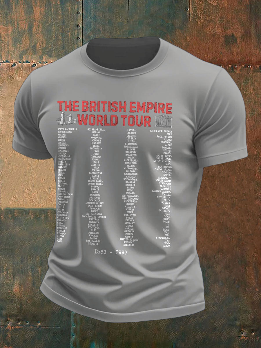 Men's UK History Lover Printed T-shirt