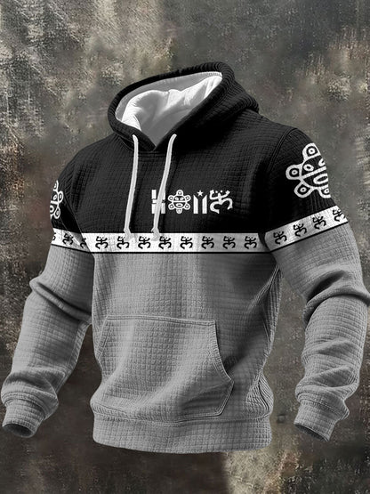 Męska bluza z kapturem Taino Art Proud z nadrukiem