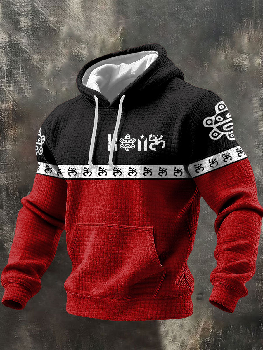 Męska bluza z kapturem Taino Art Proud z nadrukiem