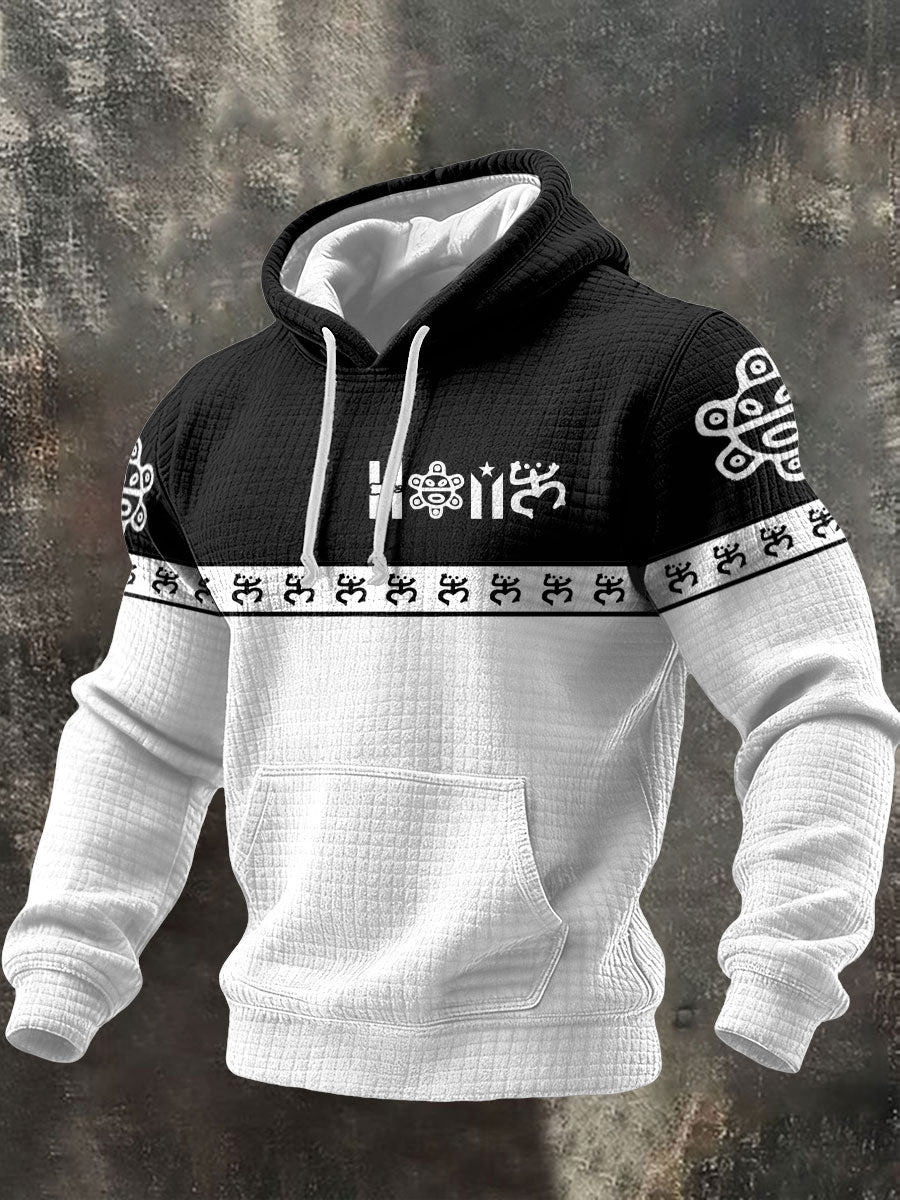 Męska bluza z kapturem Taino Art Proud z nadrukiem