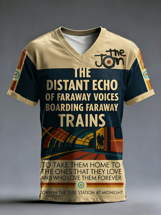 Męska retro punkowa muzyka Modfather Paul Weller z nadrukiem T-Shirt