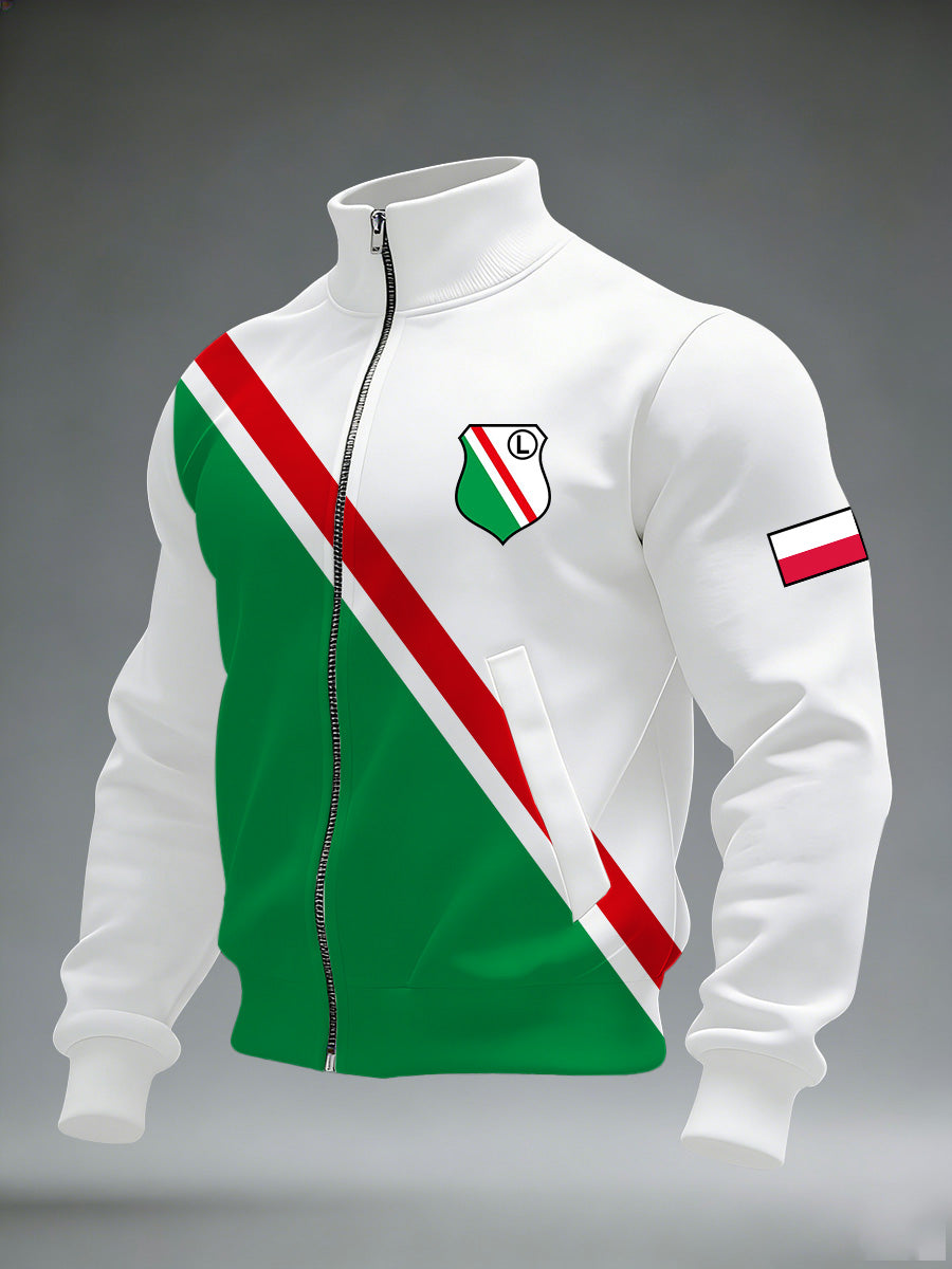 Męska kurtka z nadrukiem pamiątkowy Legia Warszawa Polska