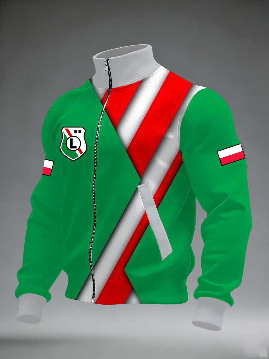 Męska kurtka z nadrukiem pamiątkowy Legia Warszawa Polska