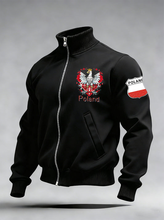 Męska kurtka z nadrukiem inspirowana polami