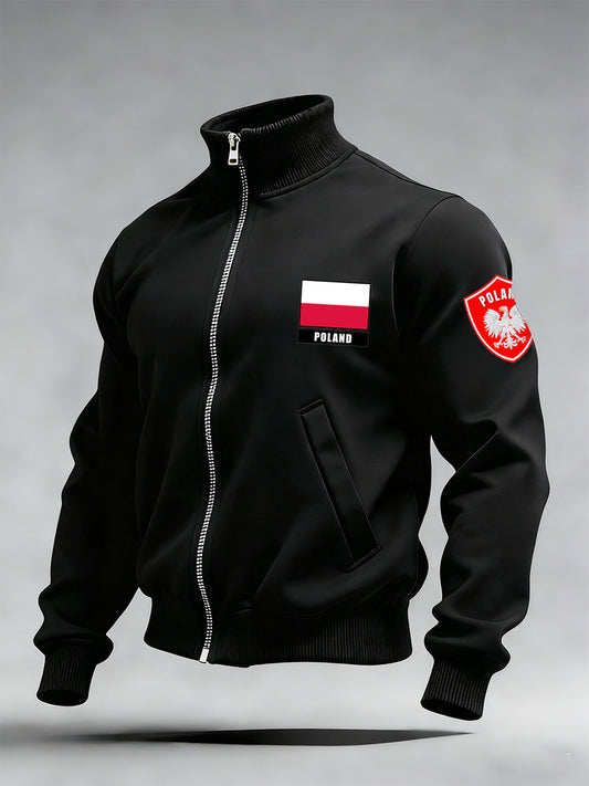 Męska kurtka z nadrukiem inspirowana polami