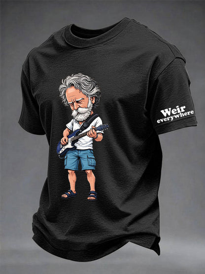Męska koszulka z krótkim rękawem RIP Bob Weir Weir Everywhere