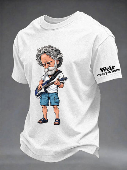 Męska koszulka z krótkim rękawem RIP Bob Weir Weir Everywhere