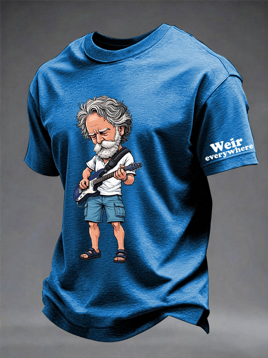 Męska koszulka z krótkim rękawem RIP Bob Weir Weir Everywhere